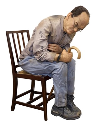 Lot 722 - Highly life-like waxwork model of serial killer John Christie