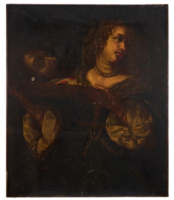 Lot After Carlo Dolci (1616-1686) oil on canvas - Judith and Holofernes, 89cm x 75cm, unframed