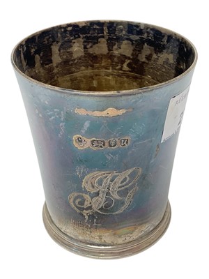 Lot 279 - Small silver beaker