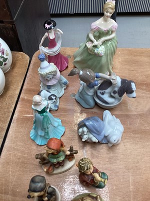 Lot 5054 - Hummel figures including Little Drummer (11) etc together with Lladro and Doulton figures