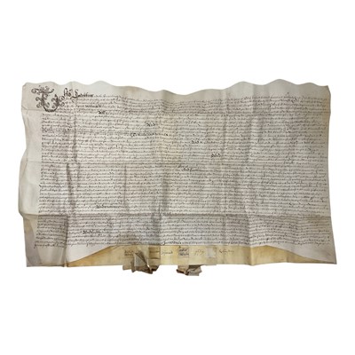 Lot 730 - Three Charles I indentures