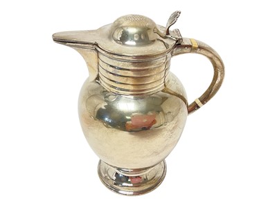 Lot 297 - Silver hot water jug