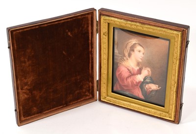 Lot 700 - 19th century portrait miniature on ivory