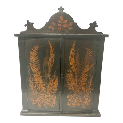 Lot 689 - 19th century Fernware cabinet