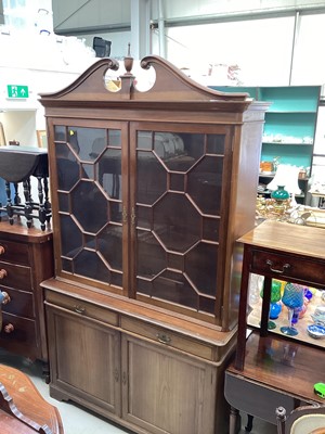 Lot 5316 - Victorian glazed two height bookcase