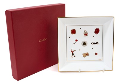 Lot 135 - Cartier porcelain trinket tray, boxed, as new (retails at approximately £450)