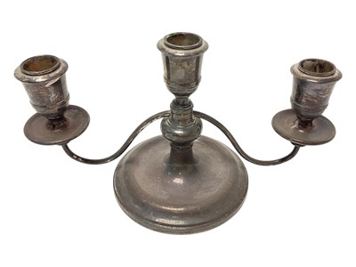 Lot 338 - Contemporary silver candelabra