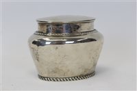 Lot 3527 - Late Victorian silver tea caddy of compressed...
