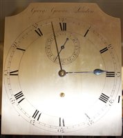 Lot 1175 - Fine George III regulator longcase clock with...