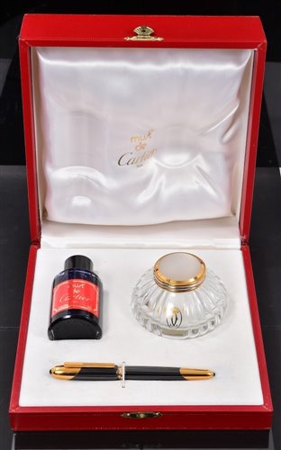 Lot 452 - Cartier Must de Cartier fountain pen and...