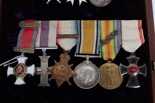 Lot 552 - Fine Great War D.S.O., M.C. group of six...