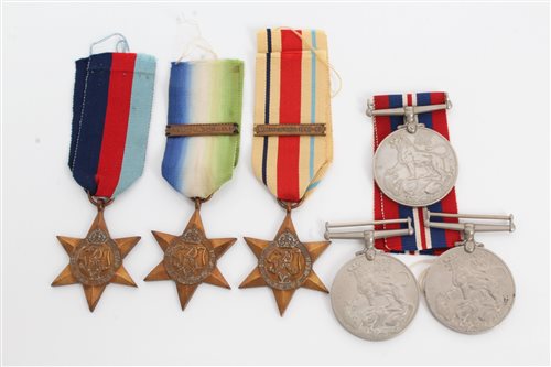 Lot 587 - Group of Second World War medals - comprising...