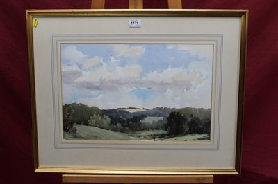 Lot 1131 - Edward Wesson watercolour - landscape