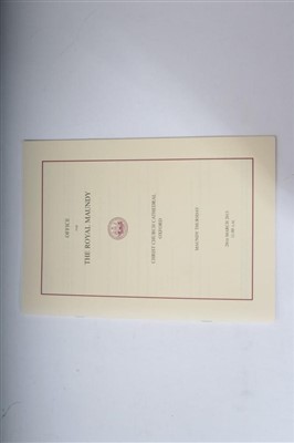 Lot 95 - Queen Elizabeth II – six Royal Ceremonials – including Service of Celebration to mark the 80th Birthday of HM The Queen, Diamond Wedding Anniversary