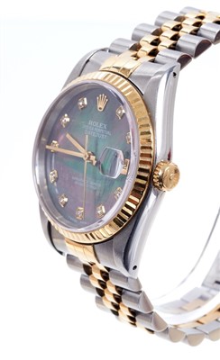 Lot 722 - Gentlemen’s Rolex Oyster Perpetual Date Just bi-metal wristwatch