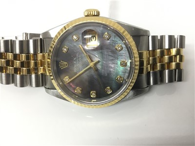 Lot 722 - Gentlemen’s Rolex Oyster Perpetual Date Just bi-metal wristwatch