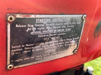 Lot 2954 - 1960 Massey Ferguson 35 (FE - 35), 3 Cylinder Perkins Diesel Tractor, Reg. No. 389 TVX (V5 Document Present), 6588 indicated hours, in good running order with recently replaced front tyres, togethe...