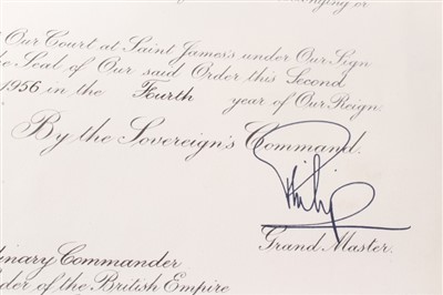 Lot 135 - H.M. Queen Elizabeth II two signed grants