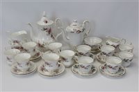 Lot 2060 - Royal Albert Lavender Rose coffee set (17...