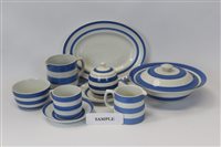 Lot 2064 - T. G. Green Cornish ware blue and white tea...