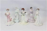 Lot 2080 - Five Coalport limited edition Golden Age...