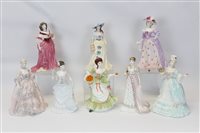 Lot 2081 - Set of eight Coalport limited edition Femmes...