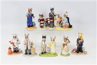 Lot 2122 - Six Royal Doulton Bunnykins The Professions...