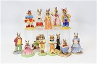 Lot 2126 - Thirteen Royal Doulton Bunnykins International...