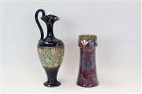 Lot 2139 - Royal Doulton ewer with incised floral...