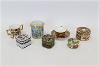 Lot 2181 - Miniature Royal Crown Derby Imari pattern pot...
