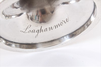 Lot 292 - Victorian Silver Communion Chalice (London 1894), and a silver plated communion plate.