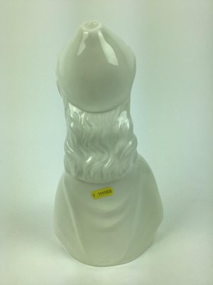 Lot 676 - Arnold Machin for Wedgwood, rare pottery figure 'Penelope' with original receipt