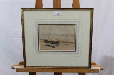 Lot 997 - Thomas Churchyard, watercolour - Aldeburgh