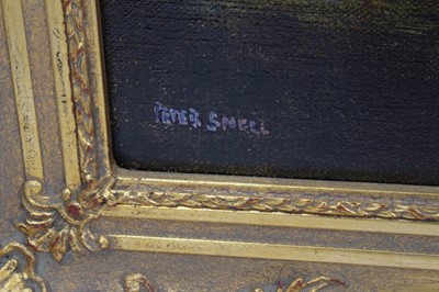 Lot 360 - Peter Snell (b.1935), oil on canvas - river landscape, signed, in gilt frame