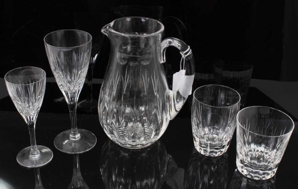 Lot 120 - An extensive Stuart crystal Salisbury pattern table service