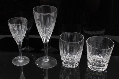 Lot 120 - An extensive Stuart crystal Salisbury pattern table service