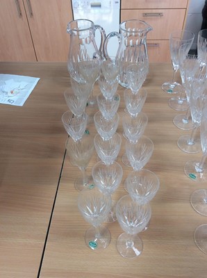 Lot 120 - An extensive Stuart crystal Salisbury pattern table service