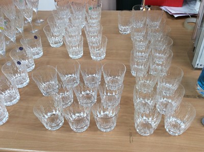 Lot 120 - An extensive Stuart crystal Salisbury pattern table service