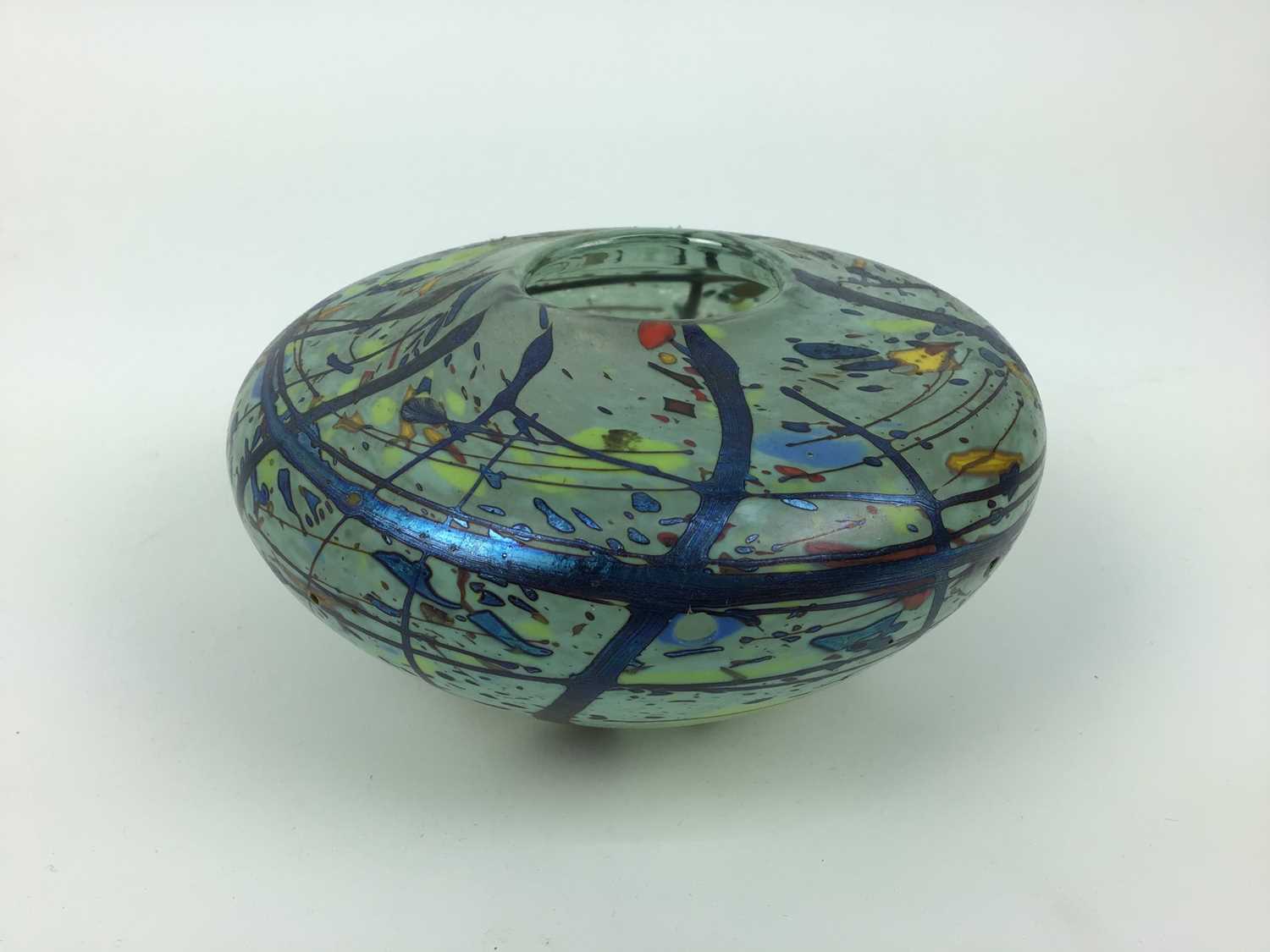 Lot 30 - Art glass vase, signed and dated to base