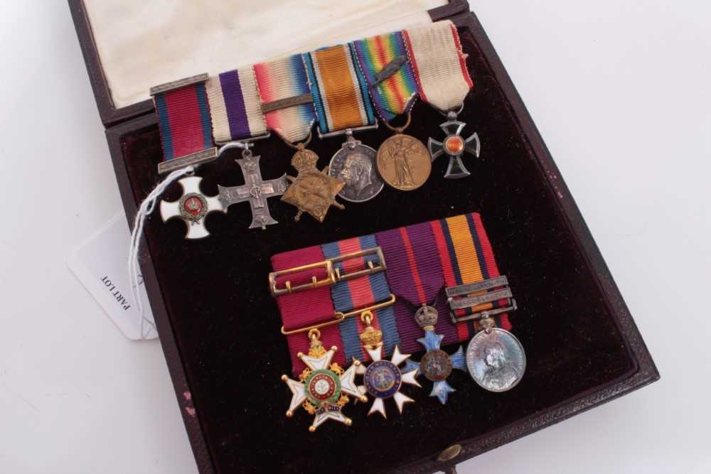 Lot 253 - Fine miniature medals of Lt. Col. Guy Blewitt and Gen. W. E. Blewitt, full sized medals sold by these rooms, 17th May 2018