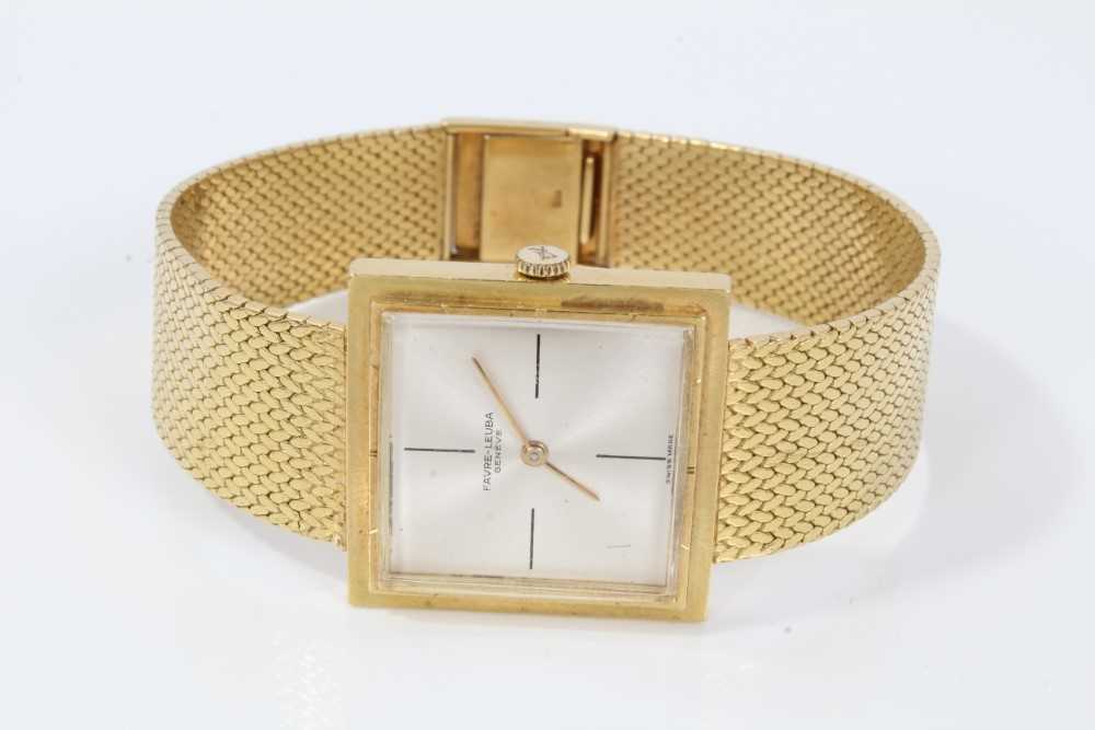 Lot 65 - 18ct gold Swiss ladies watch