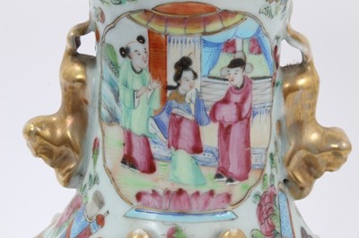 Lot 116 - 19th century Chinese Canton vase converted to a lamp