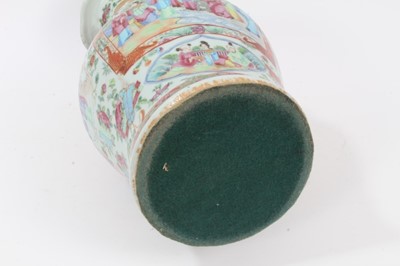 Lot 116 - 19th century Chinese Canton vase converted to a lamp