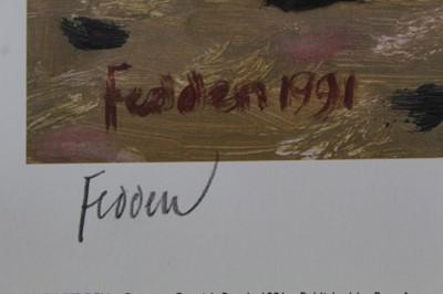Lot 565 - *Mary Fedden signed limited edition print 'Cat on a Cornish Beach', 1991, 403 / 500
