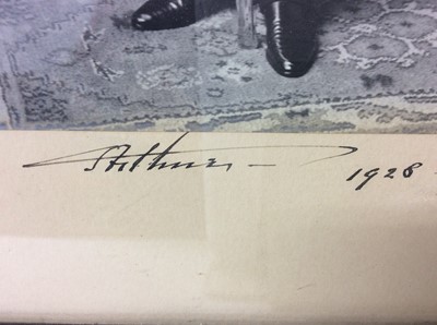 Lot 37 - H.R.H. Prince Arthur Duke of Connaught and Strathearn , fine signed presentation portrait photograph of the Duke in the uniform of Colonel of the Grenadier Guards, signed in ink ' Arthur 1928 ' in...