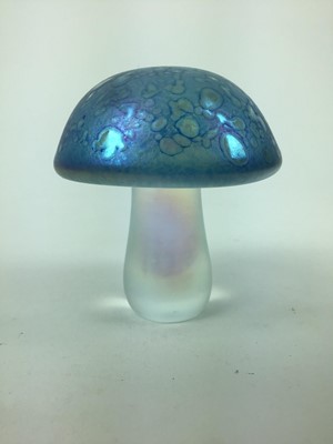 Lot 156 - John Ditchfield Glasform iridescent paperweight in the form of a heart, signed, 9cm x 8.5cm