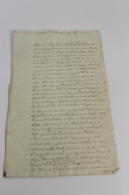 Lot 1130 - Collection of 17th / 18th century indentures