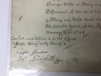 Lot 1130 - Collection of 17th / 18th century indentures