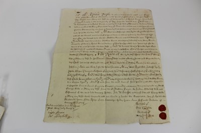 Lot 1130 - Collection of 17th / 18th century indentures