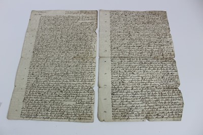 Lot 1130 - Collection of 17th / 18th century indentures